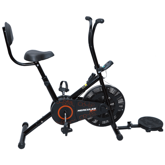 Hurcules UB10I Upright Air Bike Black 