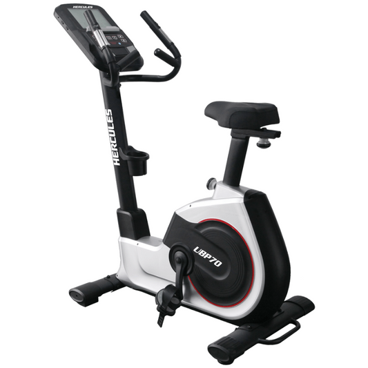 Hurcules UBP70 Upright Exercise Bike White/Black